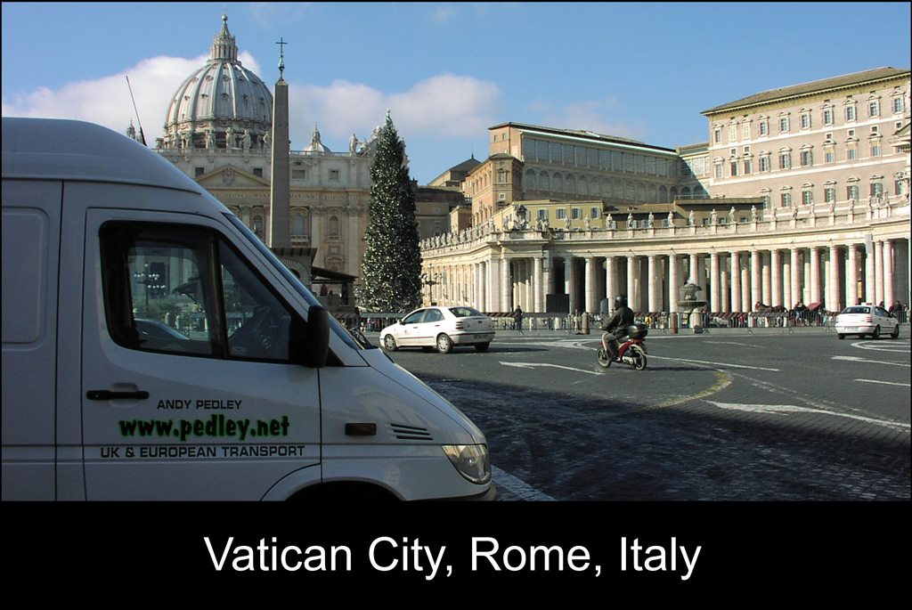 Secure Transportation's Director in the Vatican City, Rome, Italy, when he was an owner driver.